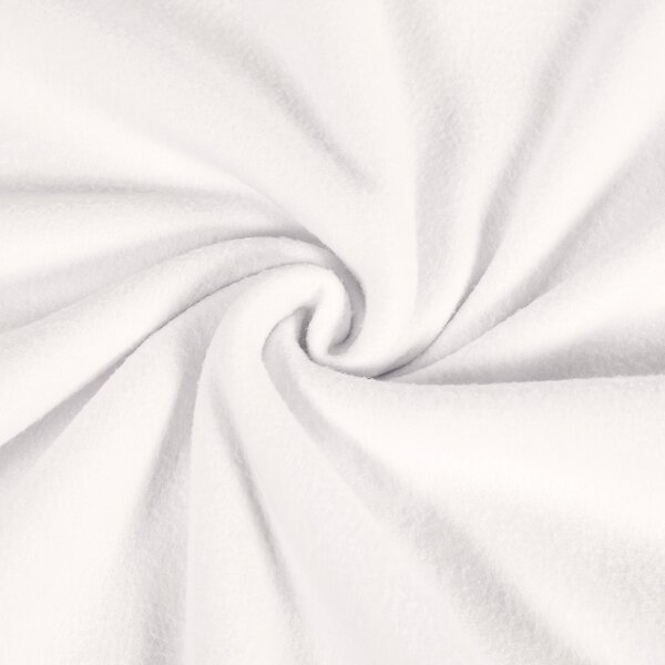Polar fleece antipilling PF-016 Smotanovo biely – metráž š. 150 cm