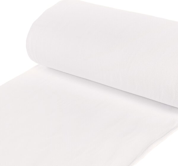 Polar fleece antipilling PF-016 Smotanovo biely – metráž š. 150 cm