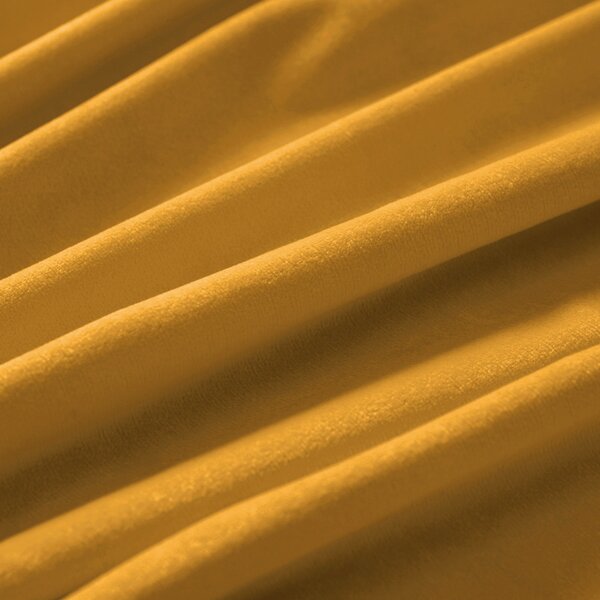 Biante Zamatový oválny obrus Velvet Prémium SVP-037 Zlatisto oranžový 50x100 cm
