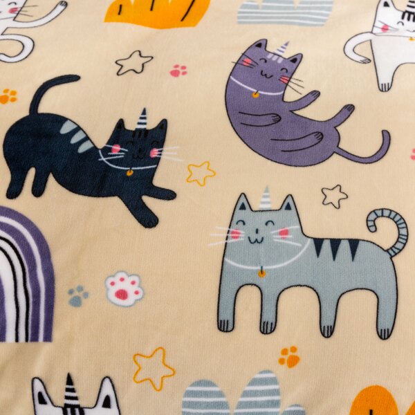 Mikroplyšové obliečky PURRSLEEP béžové Rozmer obliečky: 2 ks 70 x 90 cm | 200 x 220 cm