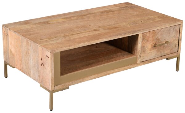 KONFERENČNÝ STOLÍK, prírodná farba, drevo, 130/45/70 cm MID.YOU - Stolíky do obývačky, Online Only