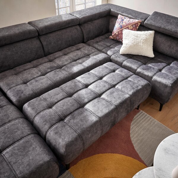 SEDACIA SÚPRAVA, textil, grafitová Stylife - Sedačky