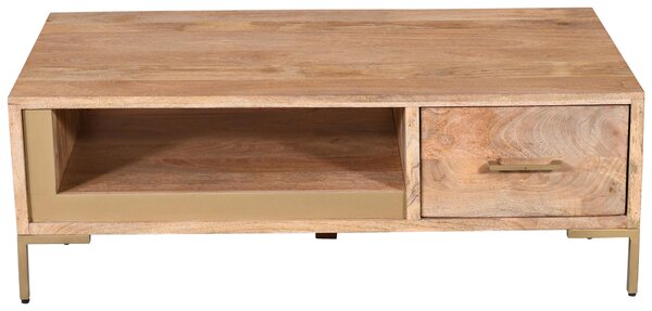 KONFERENČNÝ STOLÍK, prírodná farba, drevo, 130/45/70 cm MID.YOU - Stolíky do obývačky, Online Only