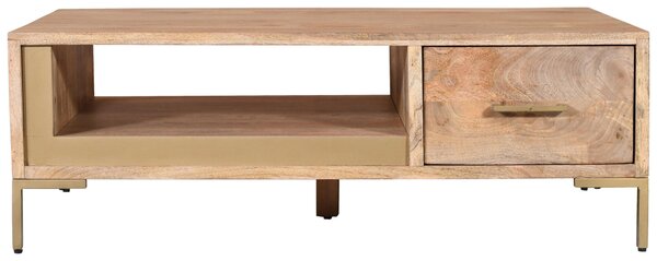 KONFERENČNÝ STOLÍK, prírodná farba, drevo, 130/45/70 cm MID.YOU - Stolíky do obývačky, Online Only