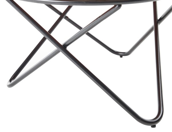 KONFERENČNÝ STOLÍK, čierna, kov, kameň, 80/46/80 cm MID.YOU - Stolíky do obývačky, Online Only