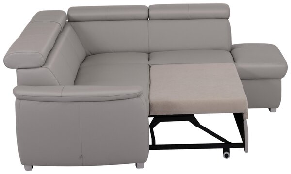 SEDACIA SÚPRAVA, textil, koža, platinová Celina Home - Sedačky