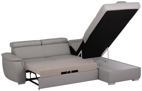 SEDACIA SÚPRAVA, textil, koža, platinová Celina Home - Sedačky