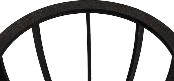 Priemyselná nástenná lampa čierna - Fotu