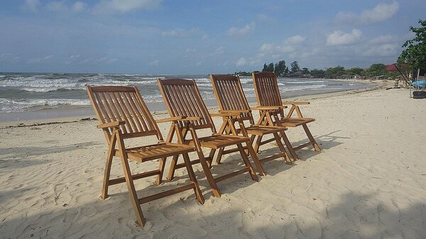 ASKO Záhradné polohovateľné kreslo RIVIERA (teak)