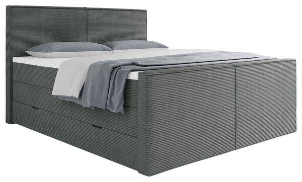 BOXSPRINGOVÁ POSTEĽ, 180/200 cm, sivá Livetastic - Online Only spálne, Online Only