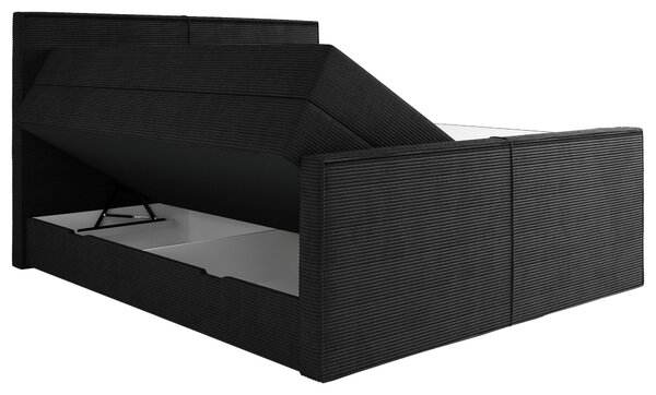 BOXSPRINGOVÁ POSTEĽ, 180/200 cm, čierna Livetastic - Online Only spálne, Online Only