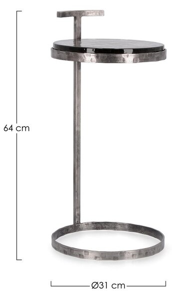 ZAYLA ROUND NICKLE konferenčný stolík V64cm