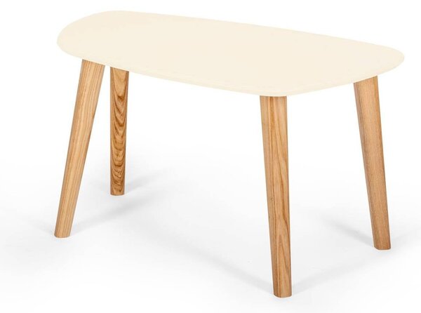 RAGABA Endocarp konferenčný stôl, kriedová biela/drevo
