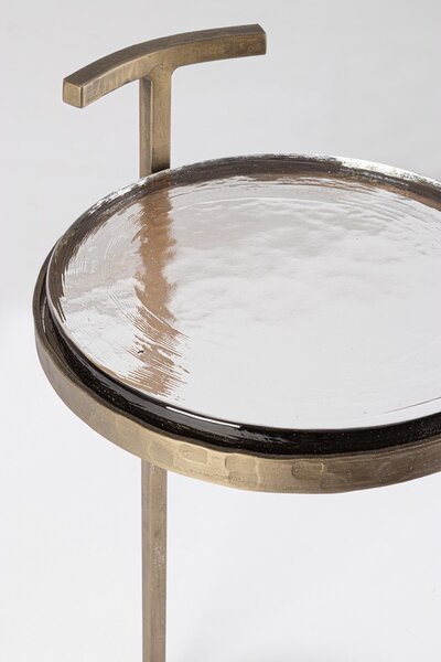 ZAYLA ROUND BRASS konferenčný stolík V64cm