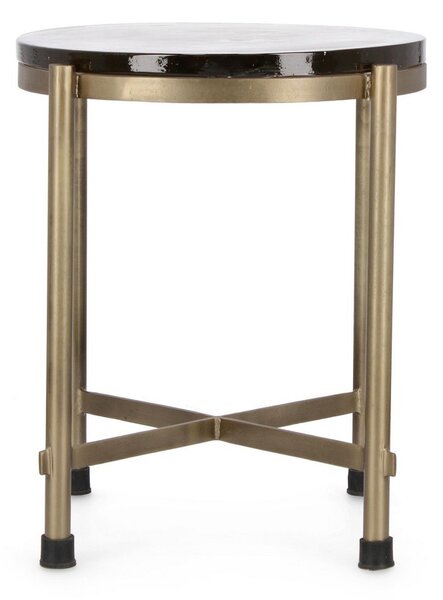 ZAYLA ROUND BRASS konferenčný stolík V50cm