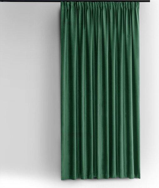 Zelený zamatový dimout záves 140x225 cm Velto – Filumi