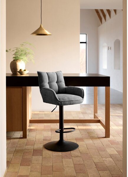 Sivé barové stoličky s nastaviteľnou výškou v súprave 2 ks Marilla – Unique Furniture
