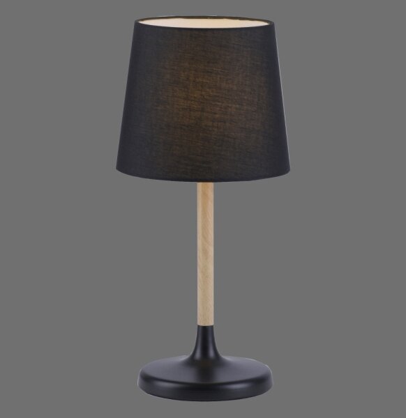 Leuchten Direkt 14423-18 - Stolná lampa NIMA 1xE14/40W/230V čierna