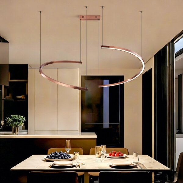 Immax NEO 07328L - LED stmievateľný luster na lanku FINO 72W/230V 120 cm, ružovo-zlatý, Tuya + diaľkové ovládanie
