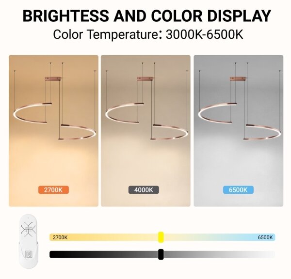 Immax NEO 07328L - LED stmievateľný luster na lanku FINO 72W/230V 120 cm, ružovo-zlatý, Tuya + diaľkové ovládanie