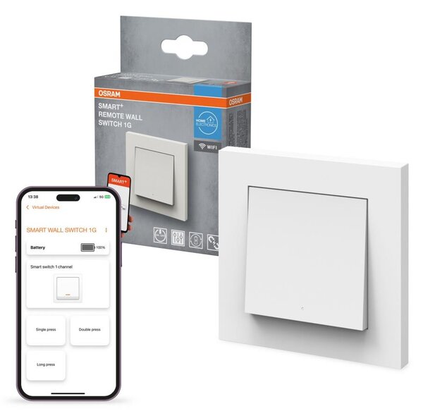 Osram - Bezdrôtový jednotlačidlový vypínač SMART+ 5V Wi-Fi