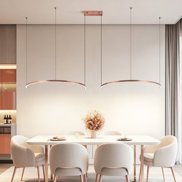 Immax NEO 07328L - LED stmievateľný luster na lanku FINO 72W/230V 120 cm, ružovo-zlatý, Tuya + diaľkové ovládanie