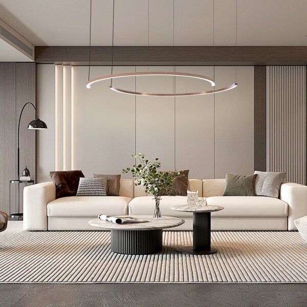 Immax NEO 07328L - LED stmievateľný luster na lanku FINO 72W/230V 120 cm, ružovo-zlatý, Tuya + diaľkové ovládanie