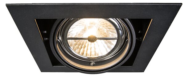 Zapustené bodové svietidlo čierne G53 111mm nastaviteľné - Oneon