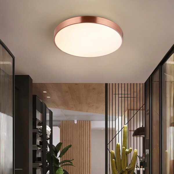 Immax NEO 07321L-LED Stmievateľné stropné svietidlo NEO LITE SEMPLICI 36W/230V priemer 40 cm medené + diaľkové ovládanie