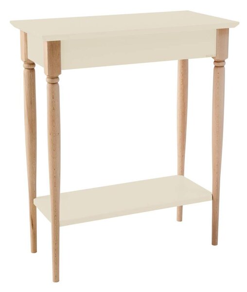 RAGABA Mamo konzolový stôl úzky, kriedová biela/drevo