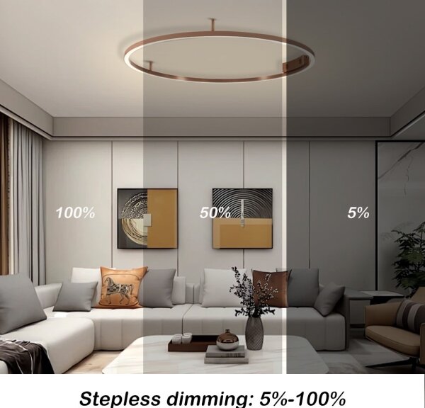 Immax NEO 07326-80C-LED Stmievateľné stropné svietidlo FINO LED/55W/230V 80 cm Tuya ružové zlato+diaľkový ovládač
