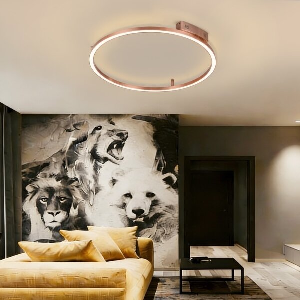 Immax NEO 07326-80C-LED Stmievateľné stropné svietidlo FINO LED/55W/230V 80 cm Tuya ružové zlato+diaľkový ovládač