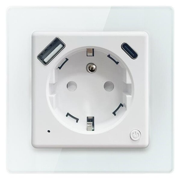 Immax NEO 07553L - Inteligentná zásuvka E 16A/230V + 1xUSB-A+1xUSB C PD 20W