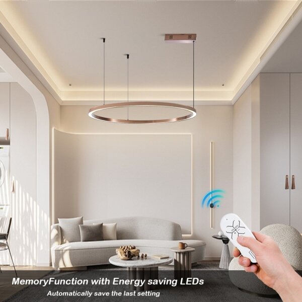 Immax NEO 07327L - stmievateľný LED luster na lane FINO 55W/230V 80 cm ružové zlato Tuya+DO