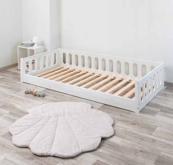 MAXMAX Detská Montessori posteľ NOMI 2v1 - 160x80 cm - biela
