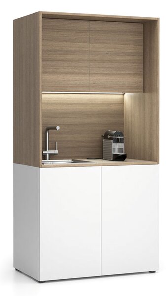 Kuchynka NIKA bez vybavenia 1000 x 600 x 2000 mm, dub prírodný