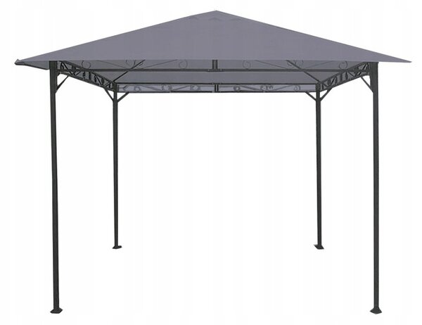 Záhradný pavilón 3x3x2,5 m - sivý