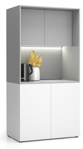 Kuchynka NIKA bez vybavenia 1000 x 600 x 2000 mm, sivá