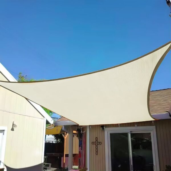 Tieniaca plachta na balkón - obdĺžnik - 3x2m - béžová (180g/m2)