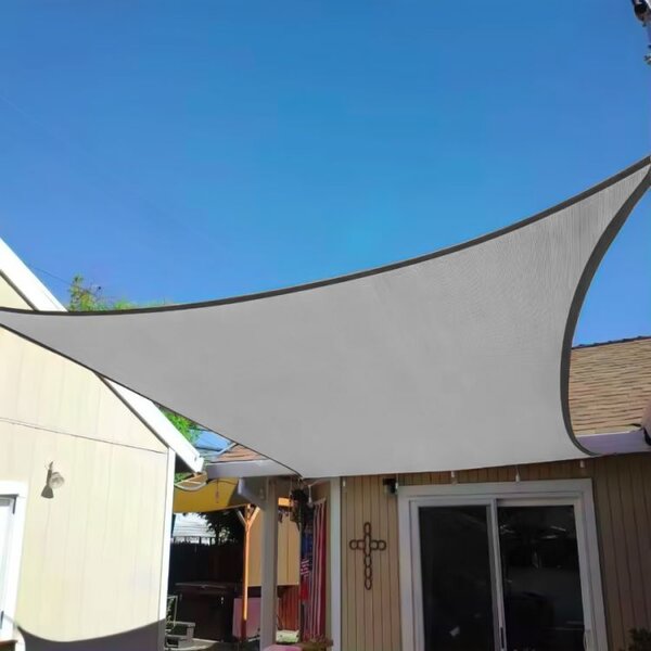 Tieniaca plachta na balkón - obdĺžnik - 3x2m - sivá (180g/m2)