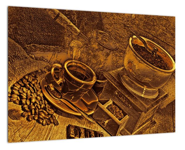 Obraz kávových zŕn na stenu (Obraz 60x40cm)