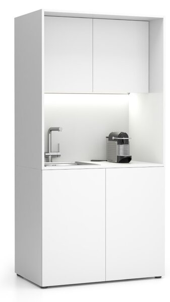 Kuchynka NIKA s drezom a batériou 1000 x 600 x 2000 mm, biela, ľavá