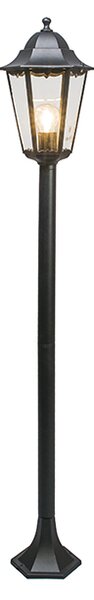 Klasické stojace vonkajšie svietidlo čierne 125 cm IP44 - New Orleans
