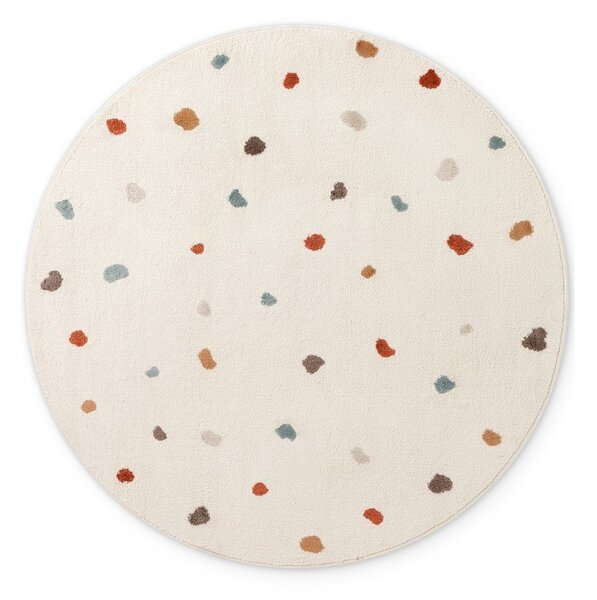 Krémový detský koberec ø160 cm Funny Dots – Hanse Home