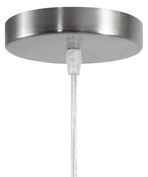 Závesná lampa medená sklo reflexná okrúhle tienidlo efekt hviezdice ohňostroj na strop moderný glamour štýl obývačka spálňa