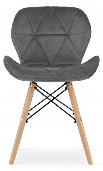 Jedálenská zostava TODI 60cm okrúhly stolový set čierny + 2 stoličky LAGO sivé