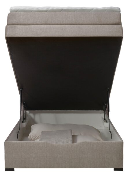 BOXSPRINGOVÁ POSTEĽ, 120/200 cm, taupe Carryhome - Postele