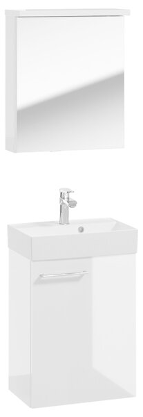 HOSŤOVSKÁ KÚPEĽŇA, biela s vysokým leskom, 50 cm MID.YOU - Kúpeľňové skrinky, Online Only