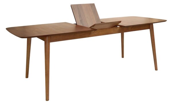 Rozkladací jedálenský stôl s prídavnou doskou v dekore orecha 90x180 cm Montreux – Actona