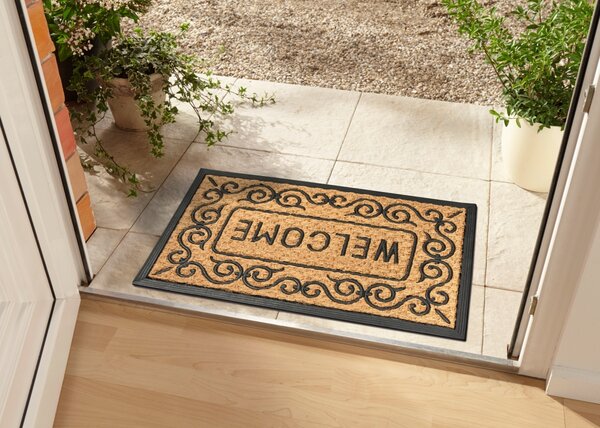 Hanse Home , Rohožka Welcome 105686 – na von aj na doma, 45x75, hnedá, chodba / predsieň